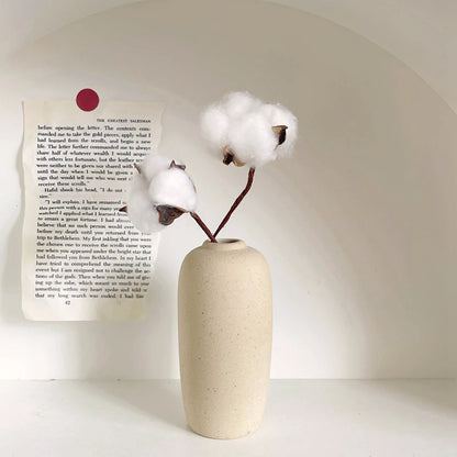 INS Ceramic Vase White Flower Pot Nordic Decorative Vase Dry Flower Vases for Home Living Room Desktop Decor Ваза Для Цветов