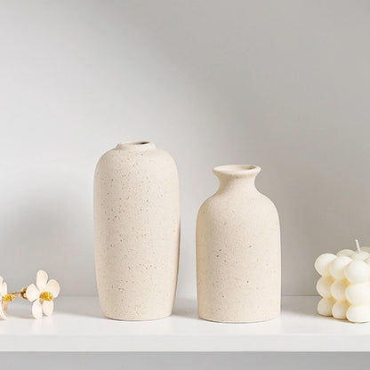 INS Ceramic Vase White Flower Pot Nordic Decorative Vase Dry Flower Vases for Home Living Room Desktop Decor Ваза Для Цветов
